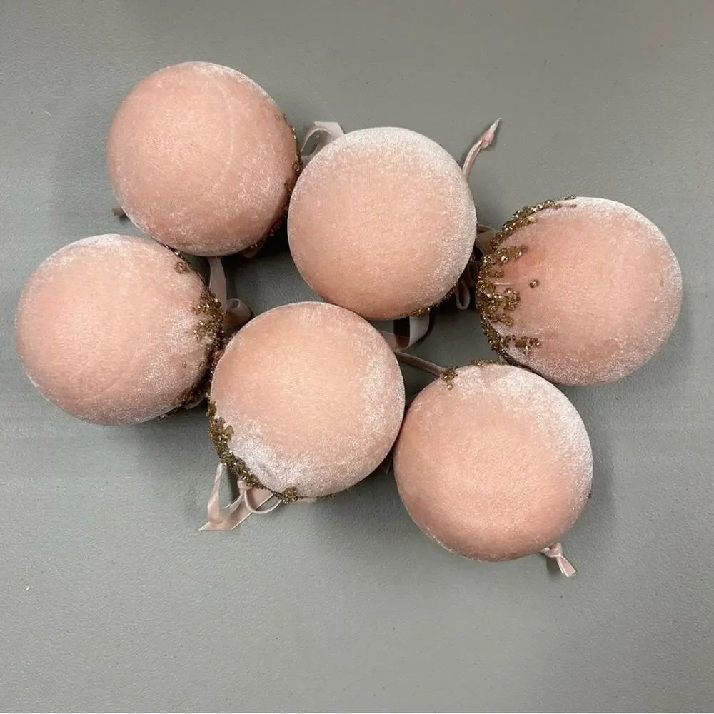 LoveShackFancy x Pottery Barn Round Ornaments Christmas Tree Holiday Set of 6
